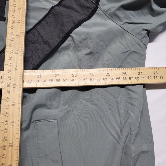 Vintage Mens Army Jacket Size Large Full Zip Windbreaker Pockets Vented Lined - Picture 13 of 16